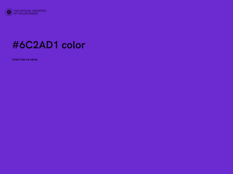 #6C2AD1 color image