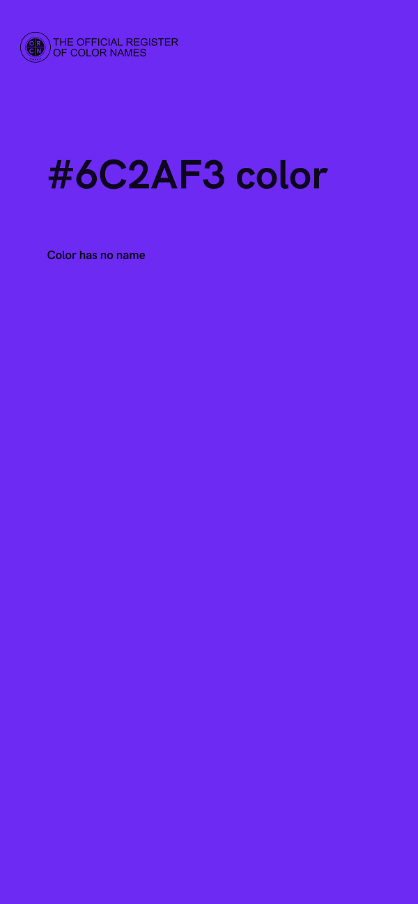 #6C2AF3 color image