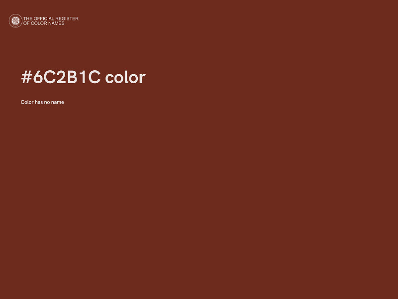 #6C2B1C color image