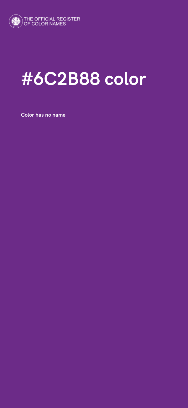 #6C2B88 color image