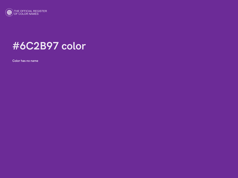 #6C2B97 color image