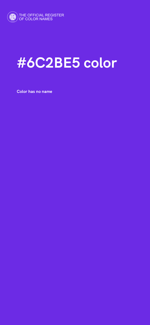 #6C2BE5 color image