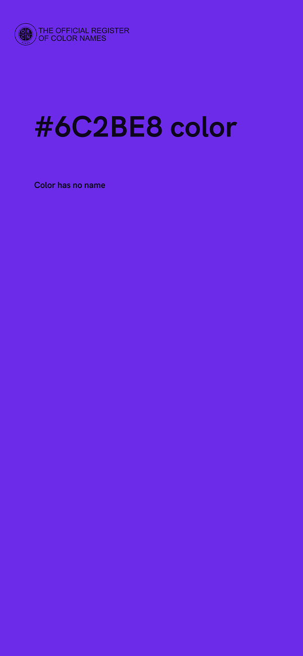 #6C2BE8 color image