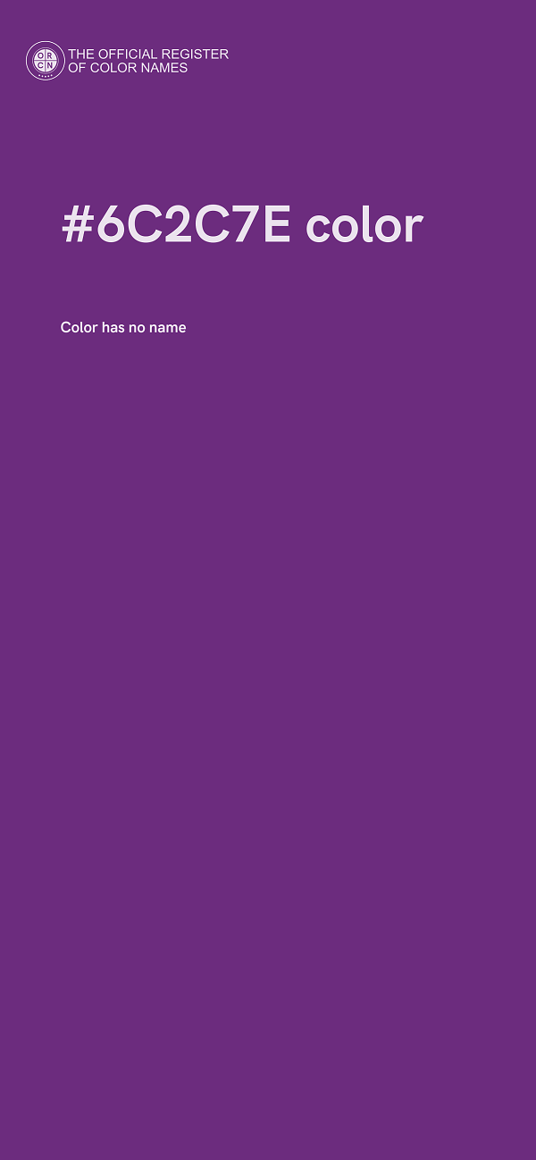 #6C2C7E color image