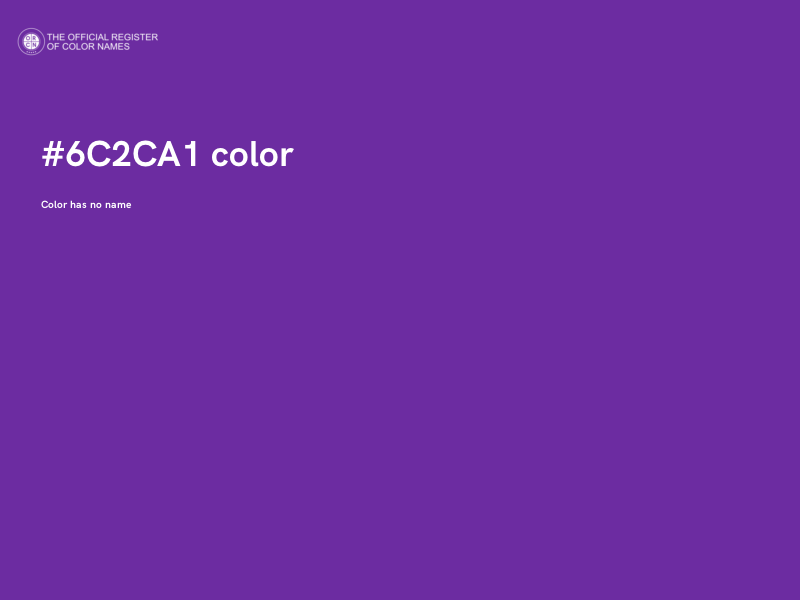 #6C2CA1 color image