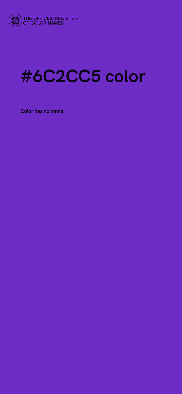 #6C2CC5 color image