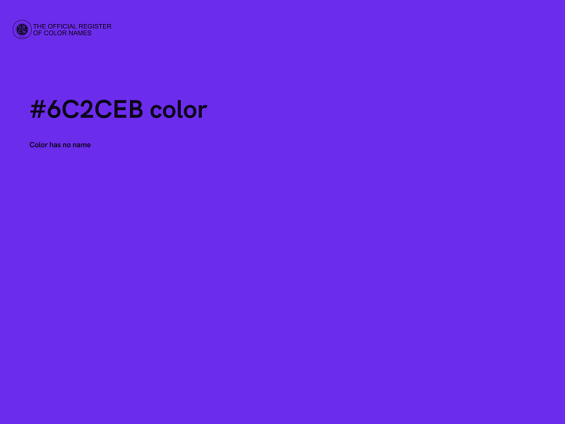 #6C2CEB color image
