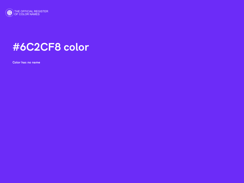 #6C2CF8 color image