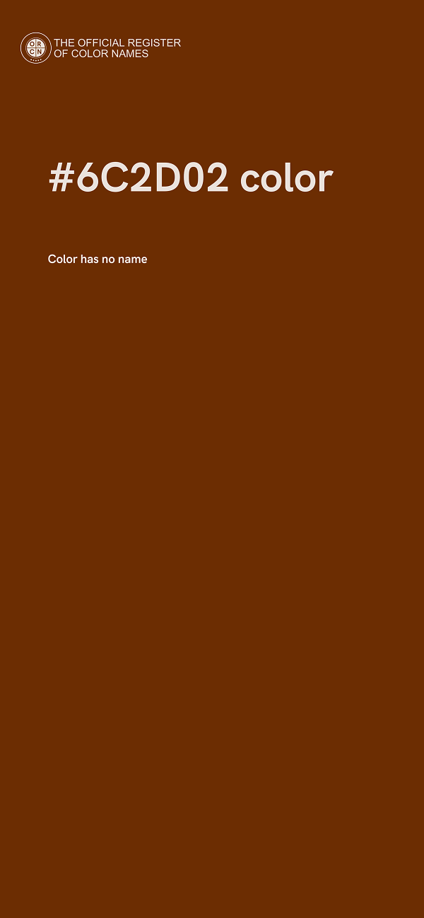 #6C2D02 color image