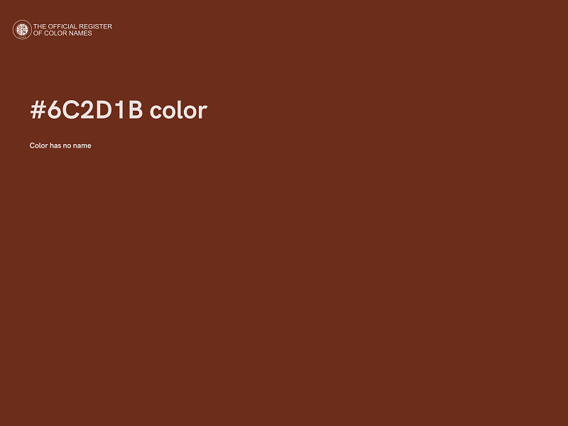 #6C2D1B color image