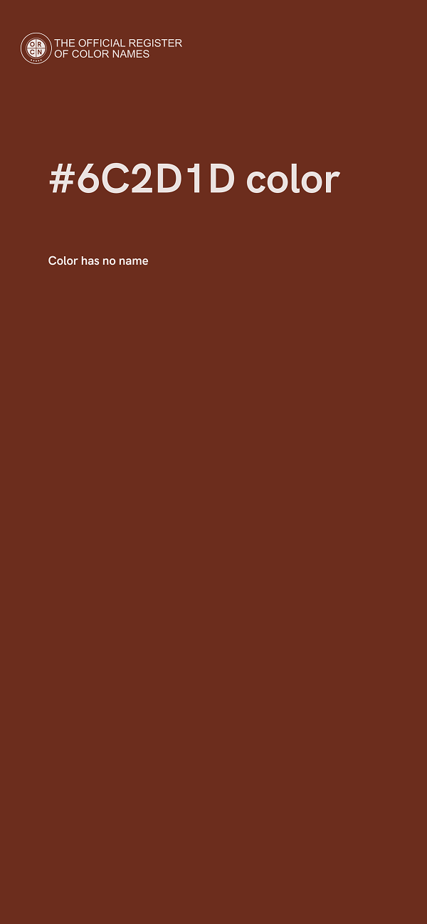 #6C2D1D color image