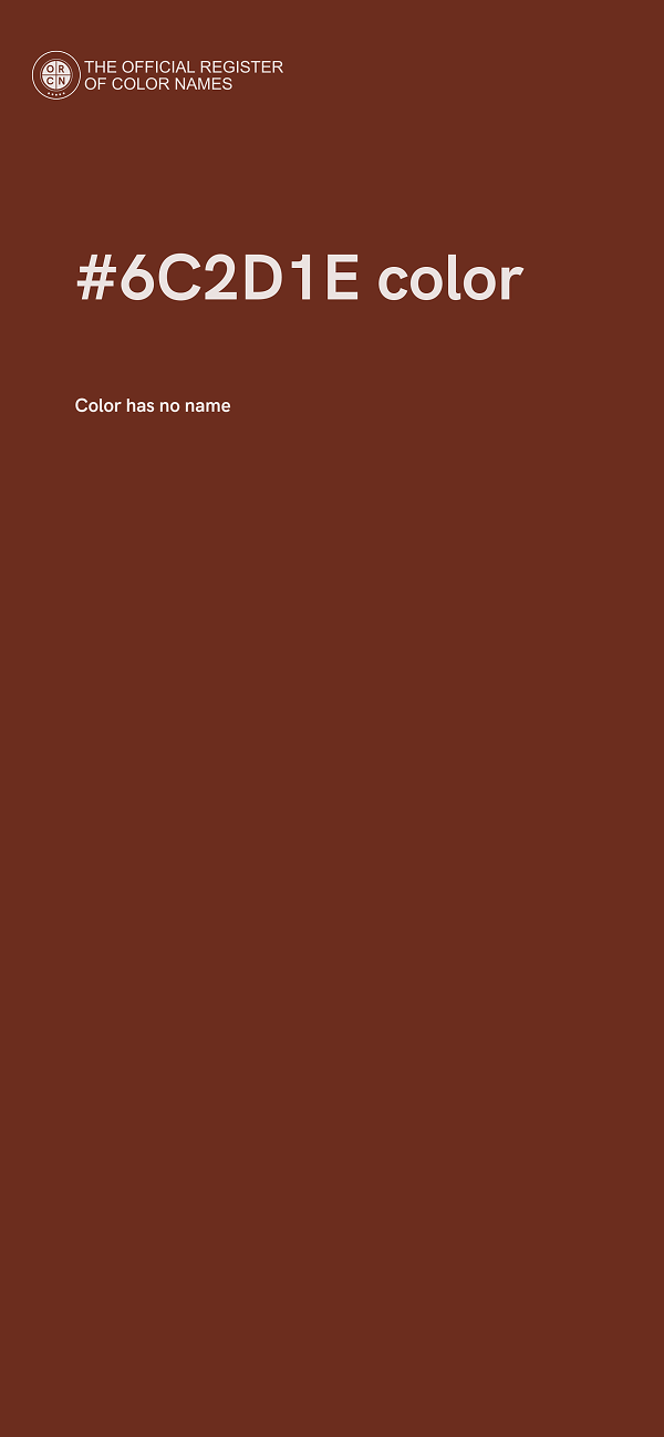 #6C2D1E color image