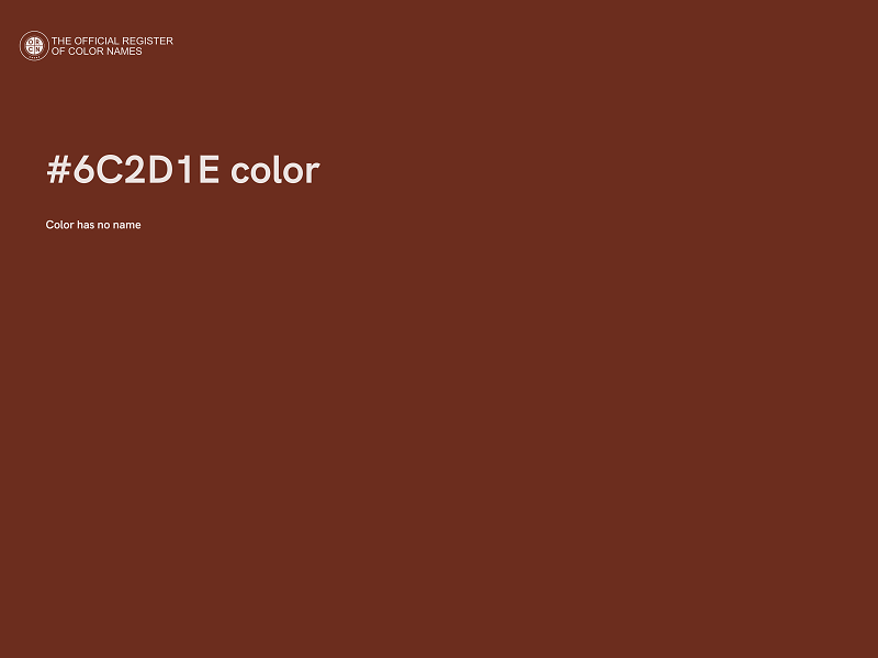 #6C2D1E color image