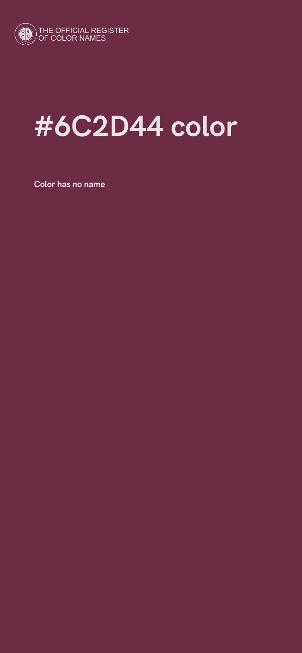 #6C2D44 color image