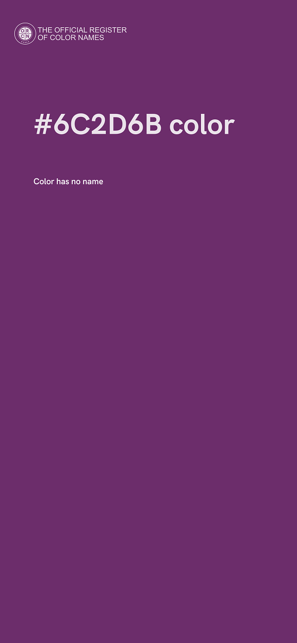 #6C2D6B color image