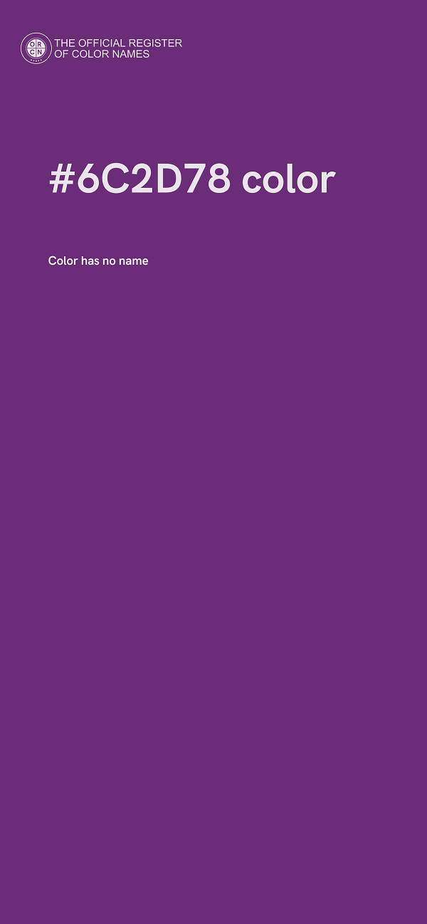#6C2D78 color image