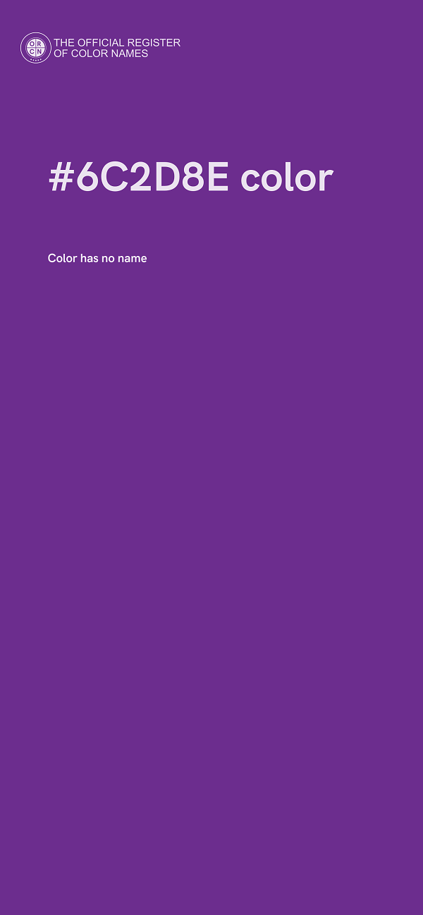 #6C2D8E color image