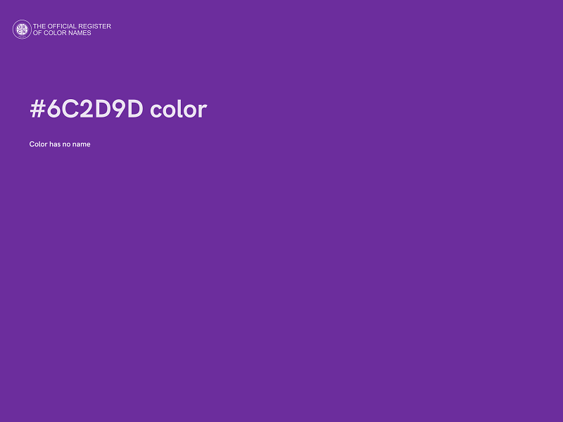 #6C2D9D color image