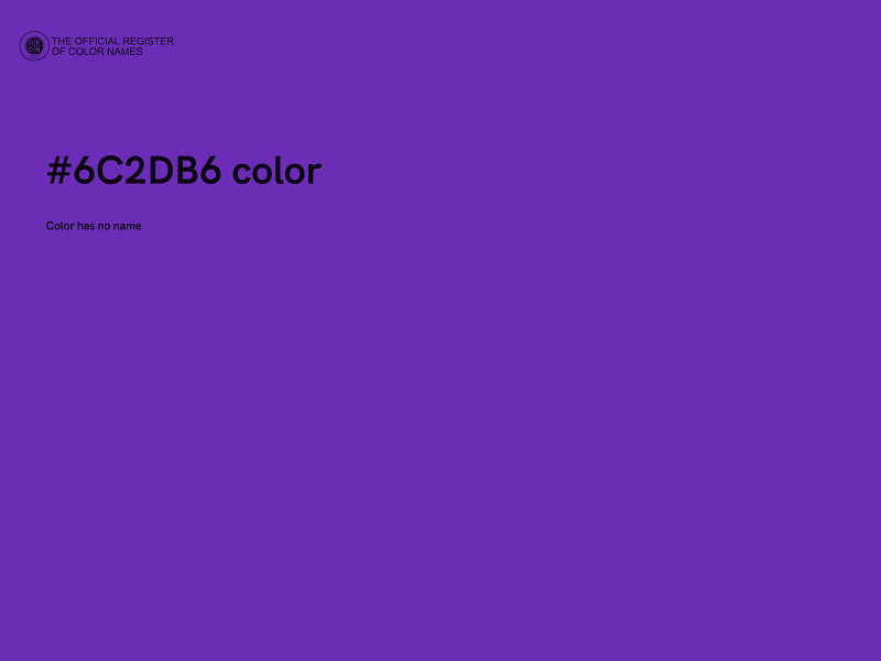 #6C2DB6 color image
