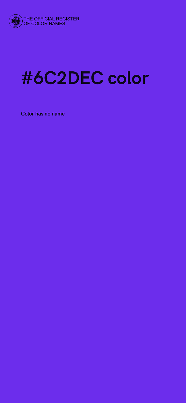 #6C2DEC color image