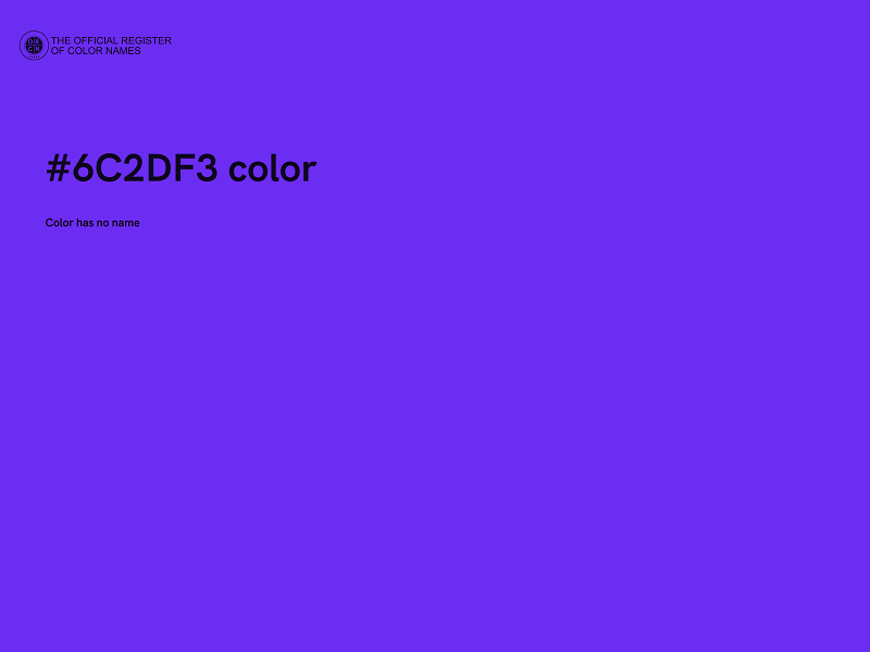 #6C2DF3 color image