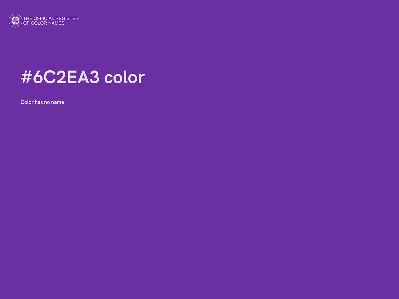 #6C2EA3 color image