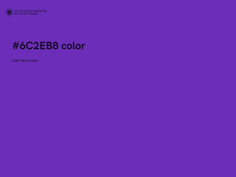 #6C2EB8 color image