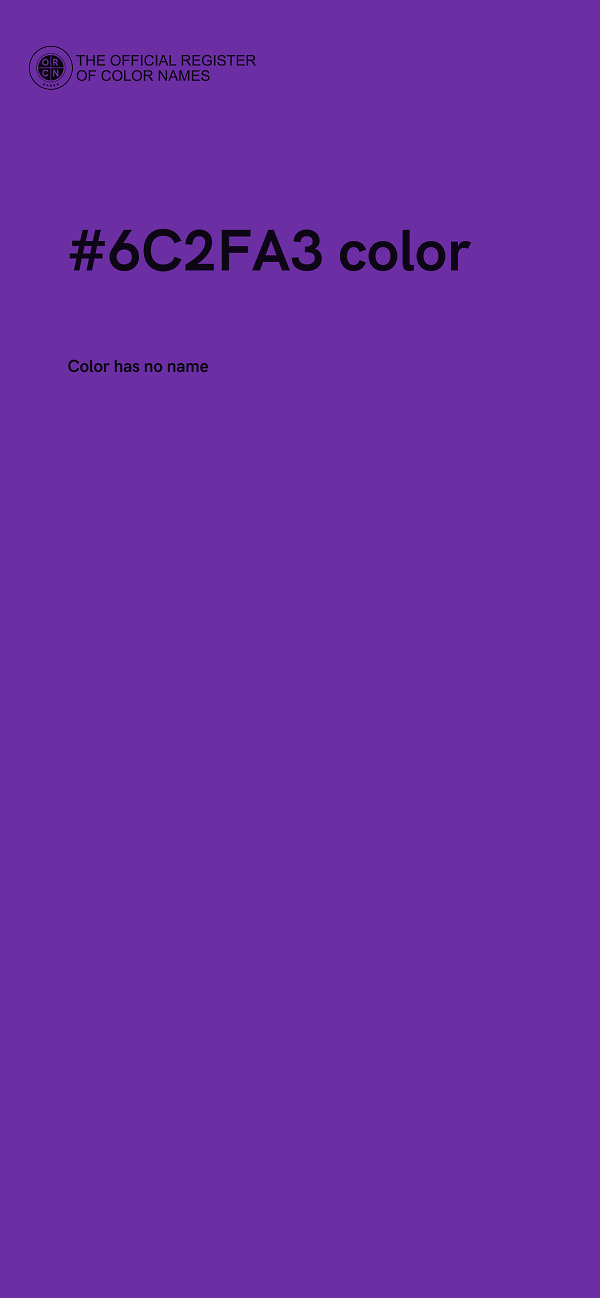 #6C2FA3 color image
