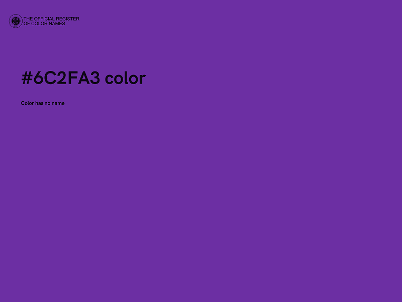 #6C2FA3 color image