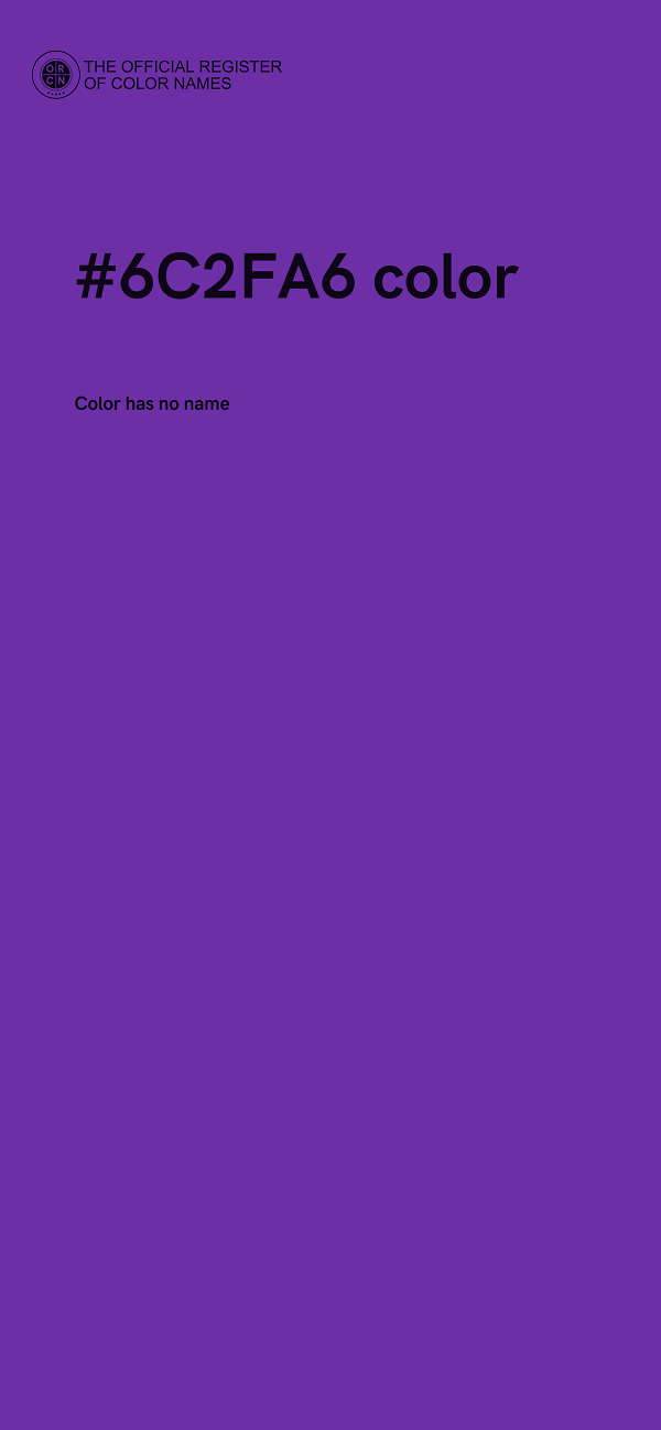#6C2FA6 color image