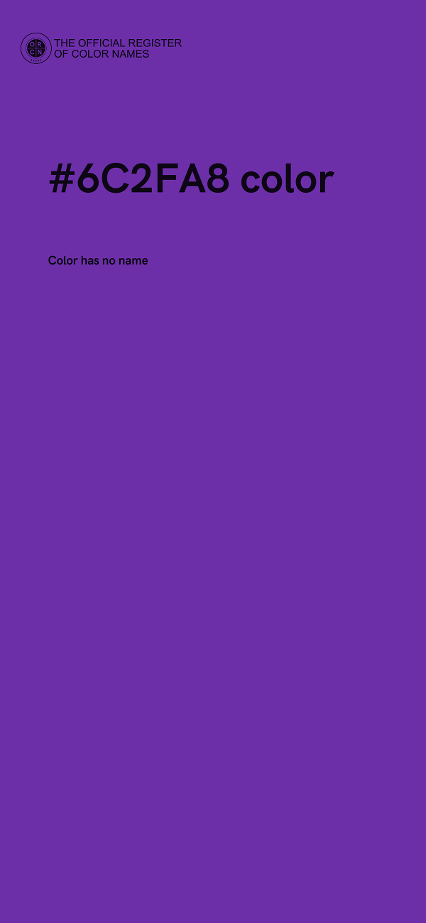 #6C2FA8 color image