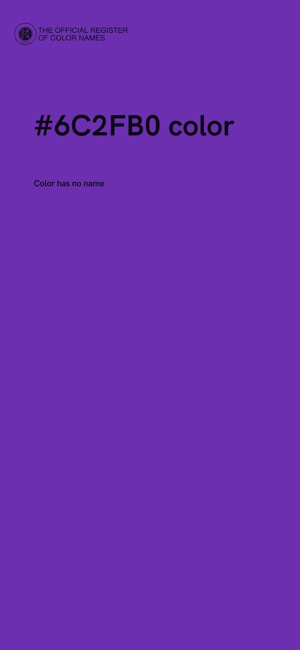 #6C2FB0 color image