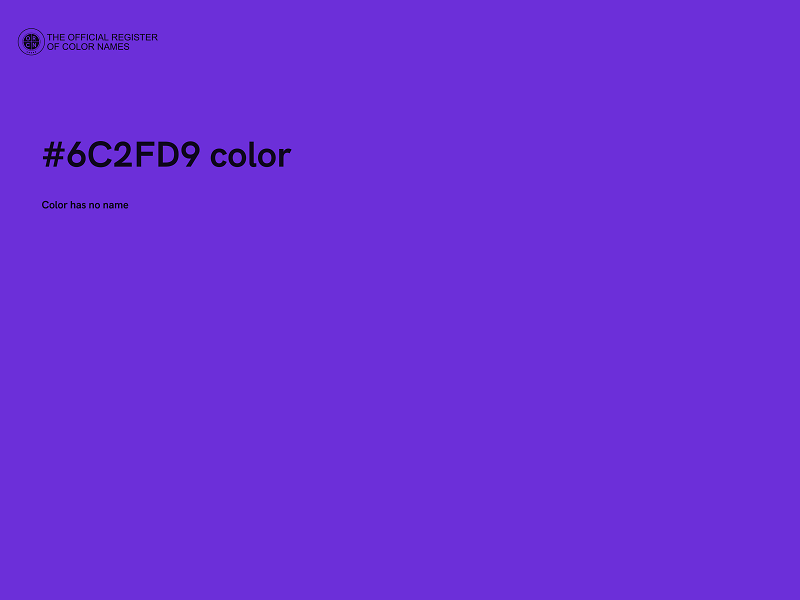 #6C2FD9 color image
