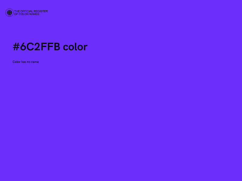 #6C2FFB color image