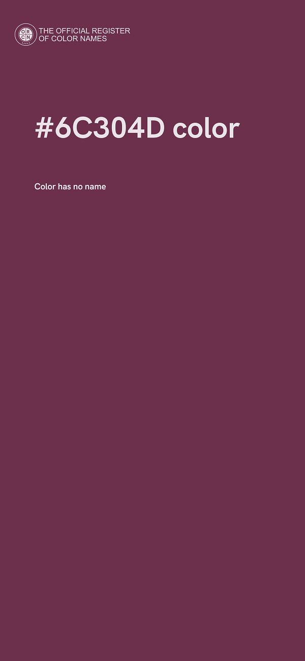 #6C304D color image