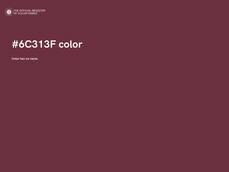 #6C313F color image