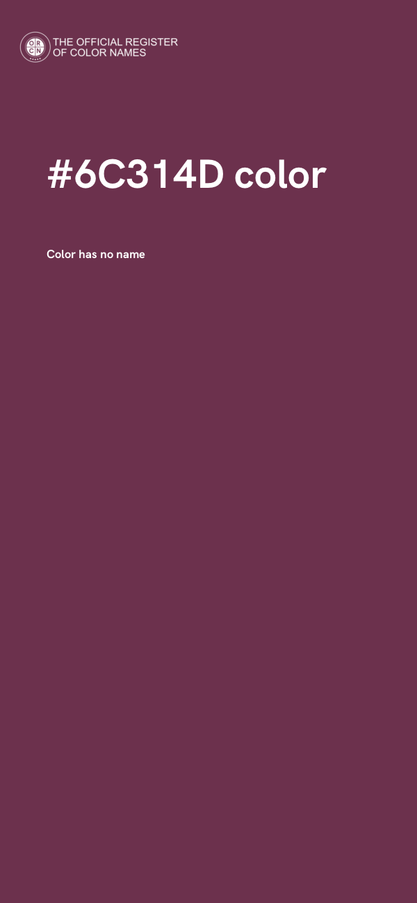#6C314D color image