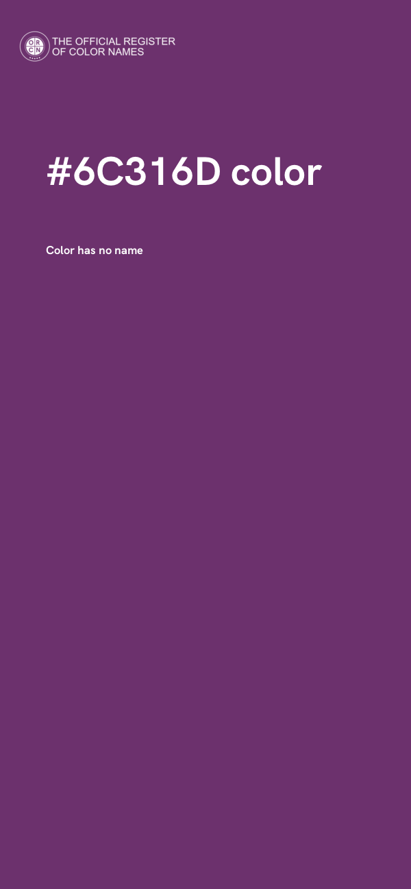 #6C316D color image