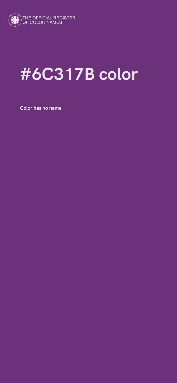#6C317B color image