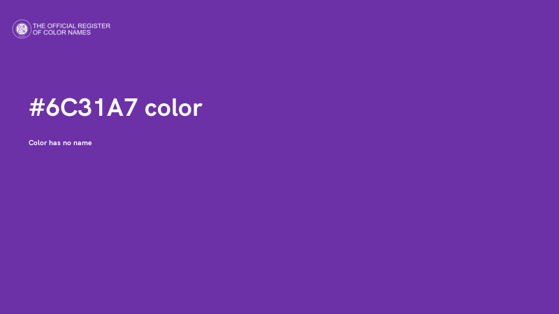 #6C31A7 color image