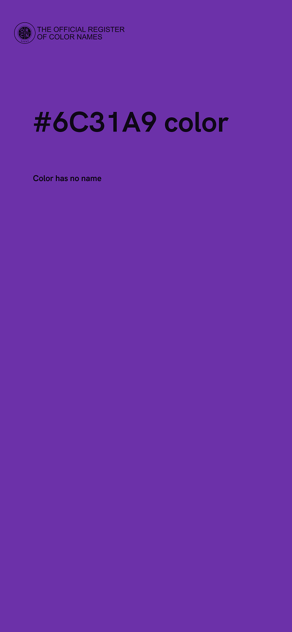 #6C31A9 color image