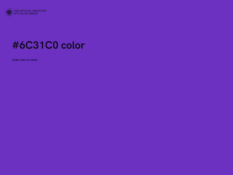 #6C31C0 color image