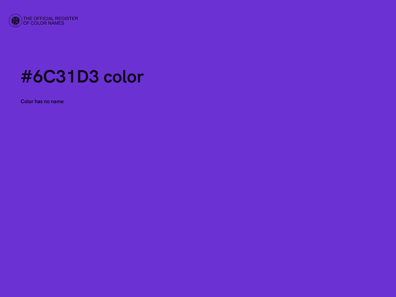 #6C31D3 color image