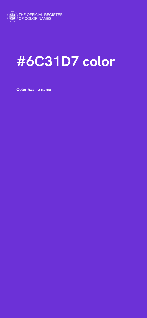#6C31D7 color image