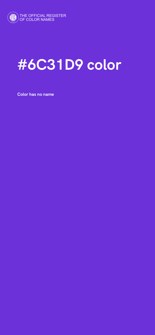 #6C31D9 color image