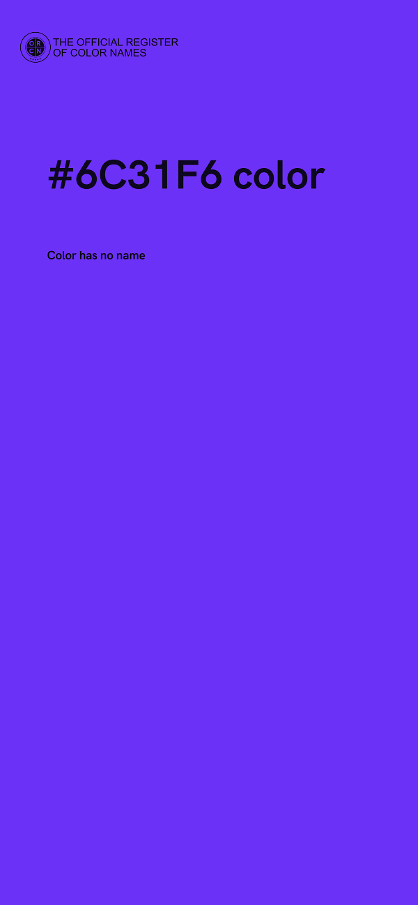 #6C31F6 color image