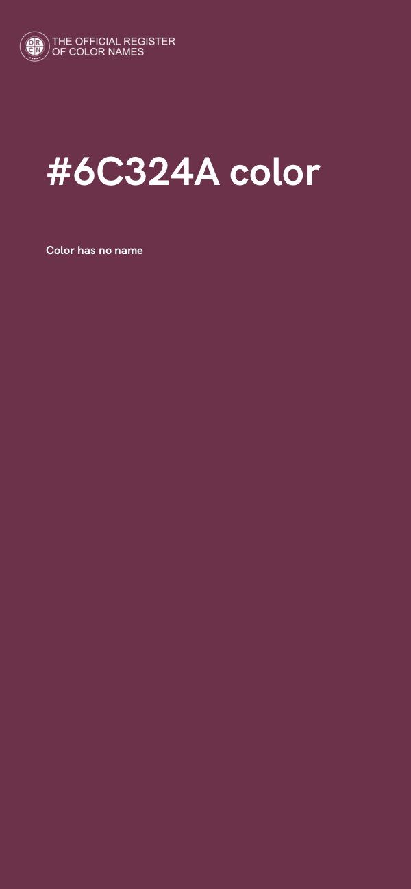 #6C324A color image