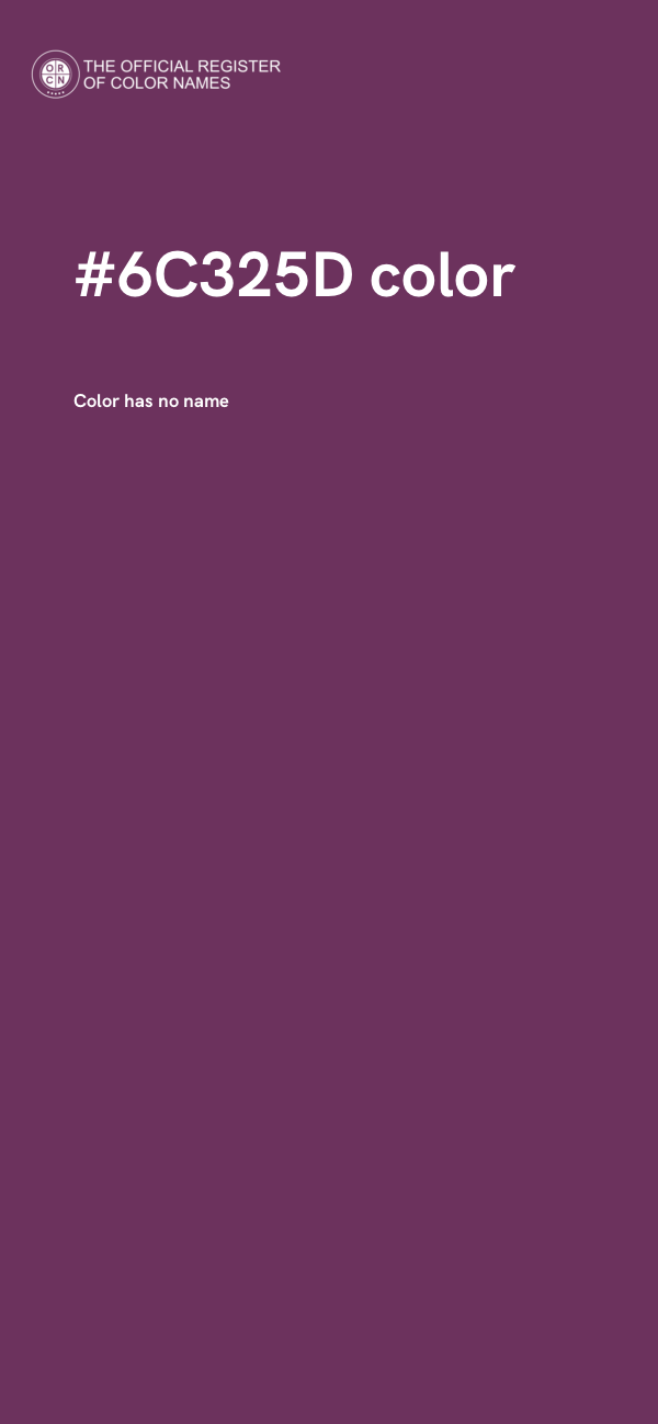 #6C325D color image