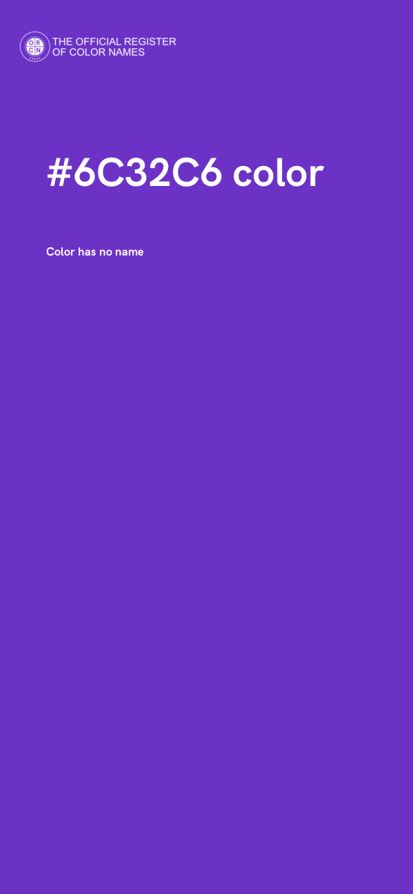 #6C32C6 color image