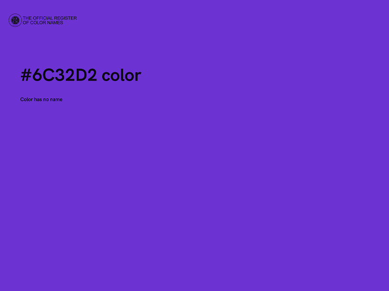 #6C32D2 color image